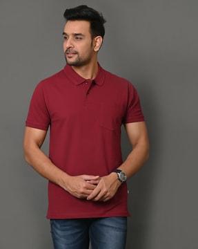 men slim fit polo t-shirt with short sleeves