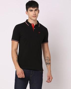 men slim fit polo t-shirt