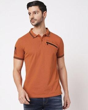 men slim fit polo t-shirt