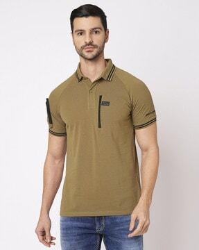 men slim fit polo t-shirt