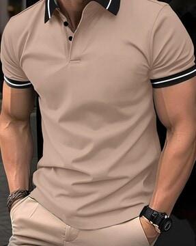 men slim fit polo t-shirt