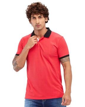 men slim fit polo t-shirt