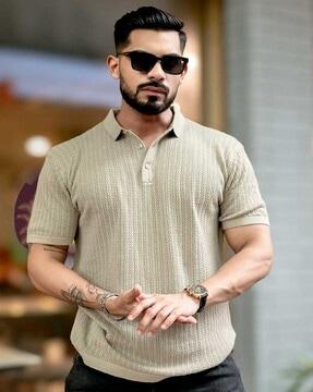 men slim fit polo t-shirt