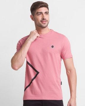 men slim fit round-neck t-shirt