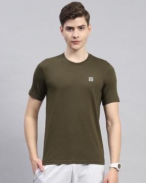 men slim fit round-neck t-shirt