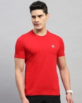 men slim fit round-neck t-shirt