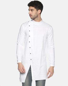 men slim fit short kurta