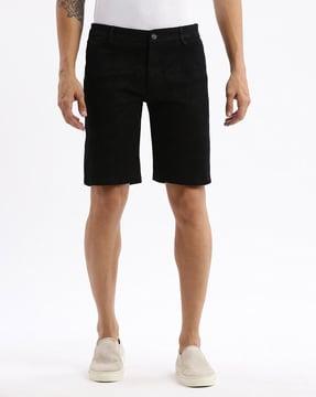 men slim fit shorts with insert pockets