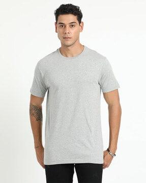 men slim fit t-shirt with round neck