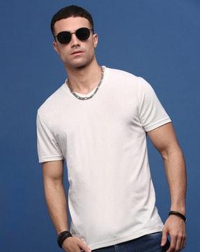 men slim fit v-neck t-shirt