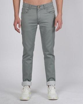 men slim jeans with 5-pocket styling