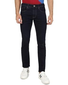 men slim jeans with elasticated waist