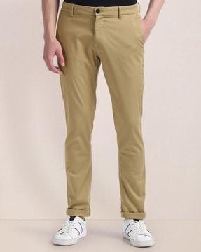 men slim straight fit chinos