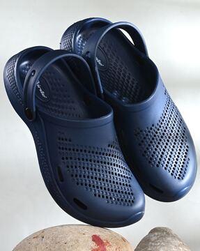 men slip-on clogs with sling-back