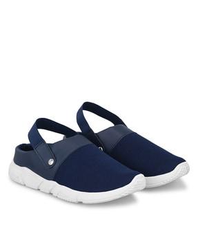 men slip-on clogs with sling-back