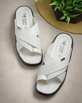 men slip-on flat sandals