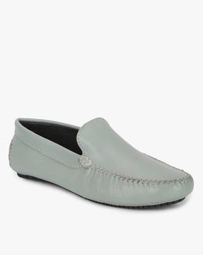 men slip-on leather lightweight loafers