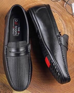 men slip-on loafers with stitched detail