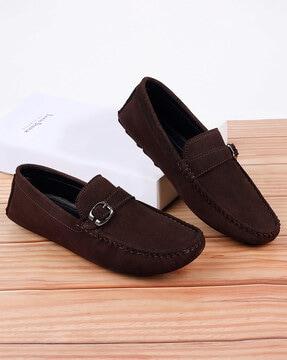 men slip-on round-toe loafers