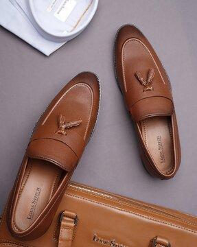 men slip-on round-toe loafers