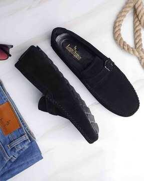 men slip-on round-toe loafers