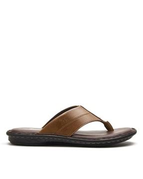 men slip-on round-toe sandals