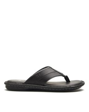 men slip-on round-toe sandals