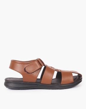 men slip-on sandals with velcro closure