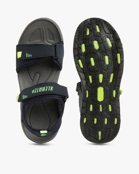 men slip-on sandals with velcro fastening