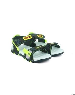 men slip-on sandals with velcro fastening