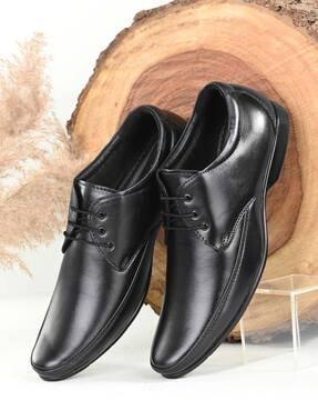 men slip-on shoes with lace-fastening