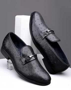 men slip-on shoes with metal accent