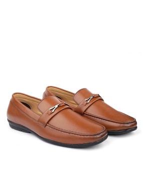 men slip-on shoes with metal accent