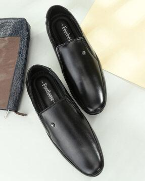 men slip-on shoes with metal accent
