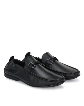 men slip-on square-toe formal shoes