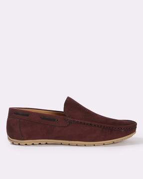 men slip-on suede loafers