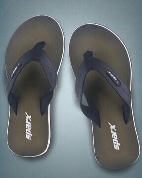 men slip-on t-strap flip-flops