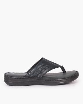 men slip-on t-strap sandals