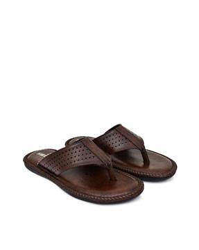 men slip-on thong-strap flip-flops