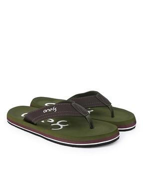 men slip-on thong strap flip-flops