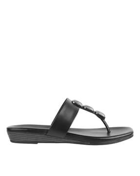 men slip-on thong-strap sandals