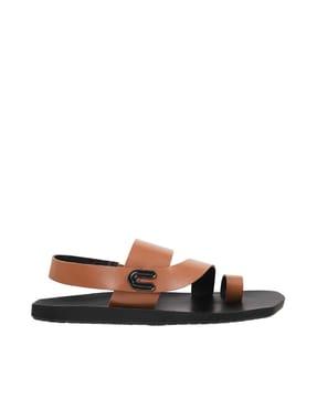 men slip-on toe-ring flat sandals