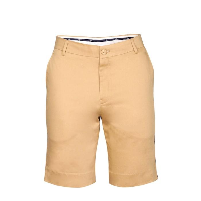 men sncc beige shorts with crest