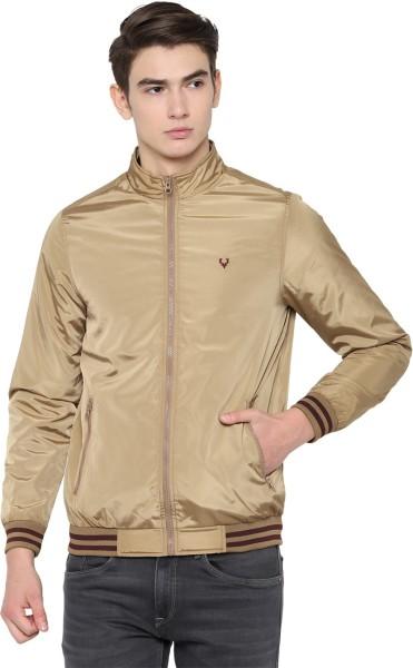 men solid casual jacket