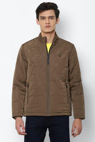 men solid casual jacket