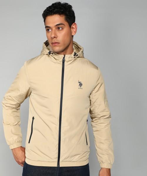 men solid casual jacket