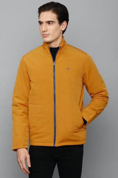 men solid casual jacket