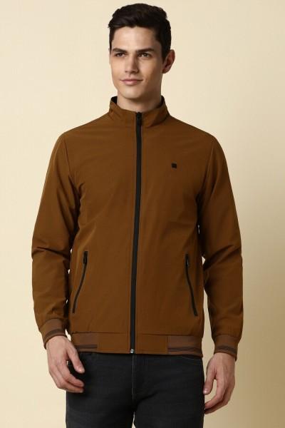 men solid casual jacket