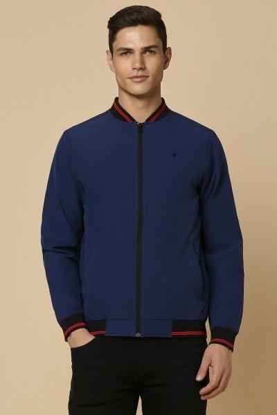 men solid casual jacket