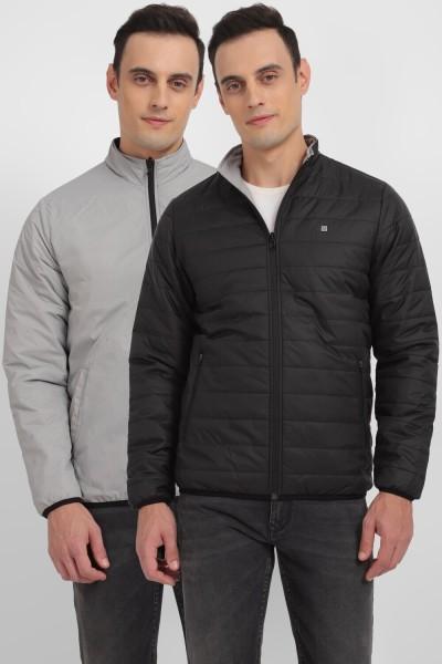 men solid casual jacket